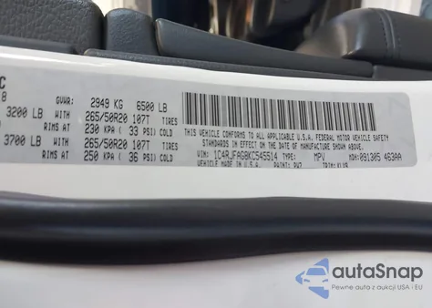 2019 Jeep Grand Cherokee Laredo from USA, damaged, VIN 1C4RJFAG8KC545514